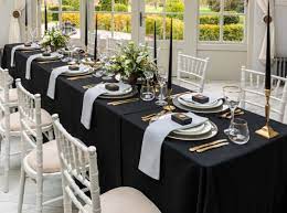 Black Tablecloths